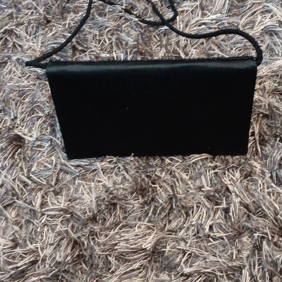 Formal black bead & sequin dress bag 3 pockets - Picture 3 of 5